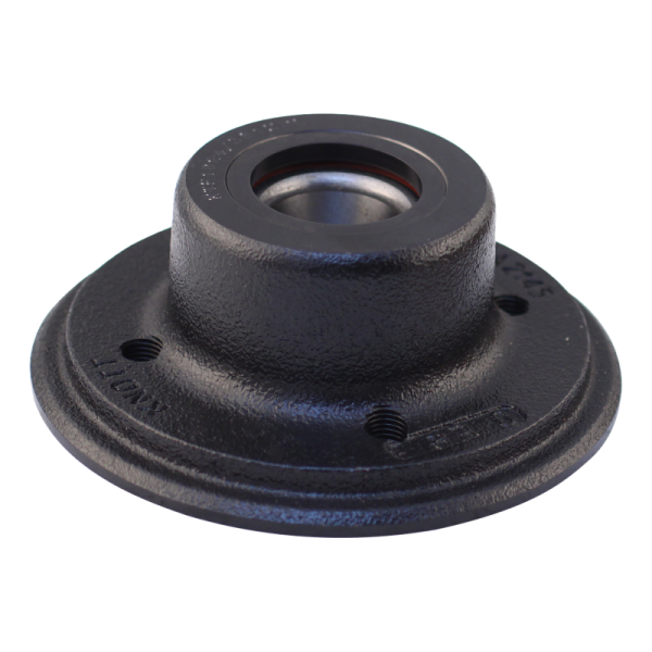 moyeu avec cache moyeu, bride écrous et roulements roulement cartouche 100x4
