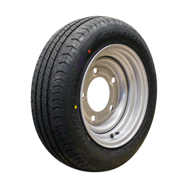 pneu + roue 155/70 R12C R701 M+S 5½Jx12H2 ET0 115/165.1/5 métal gris