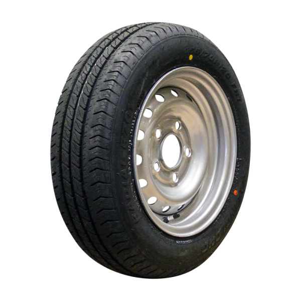 pneu + roue 155/70 R12C R701 M+S 5½Jx12H2 ET30 67/112/5 métal gris