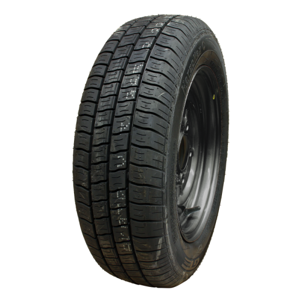 pneu + roue 185/60 R12C Kargomax ST-6000 M+S 5½Jx12H2 ET30 67/112/5 métal noir