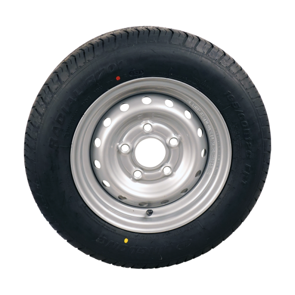 pneu + roue 195/60 R12C R701 M+S 5½Jx12H2 ET30 67/112/5 métal gris