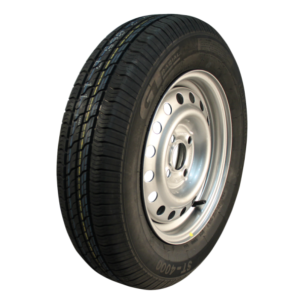pneu + roue 155 R13 Kargomax XL ST-4000 M+S 4½Jx13H2 ET30 57/100/4 métal gris