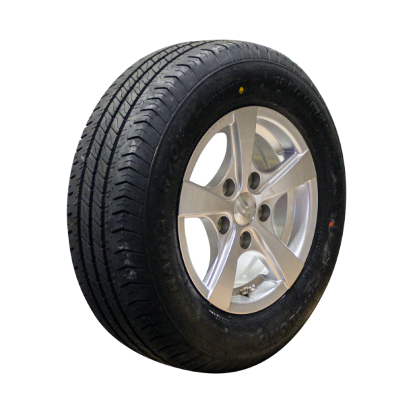 pneu + roue 185/70 R13 R701 M+S 6Jx13H2 ET30 67/112/5 métal léger gris