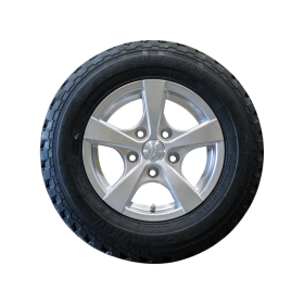 pneu + roue 185/70 R13C Savero M+S 5Jx13H2 ET30 57/100/4 métal léger gris