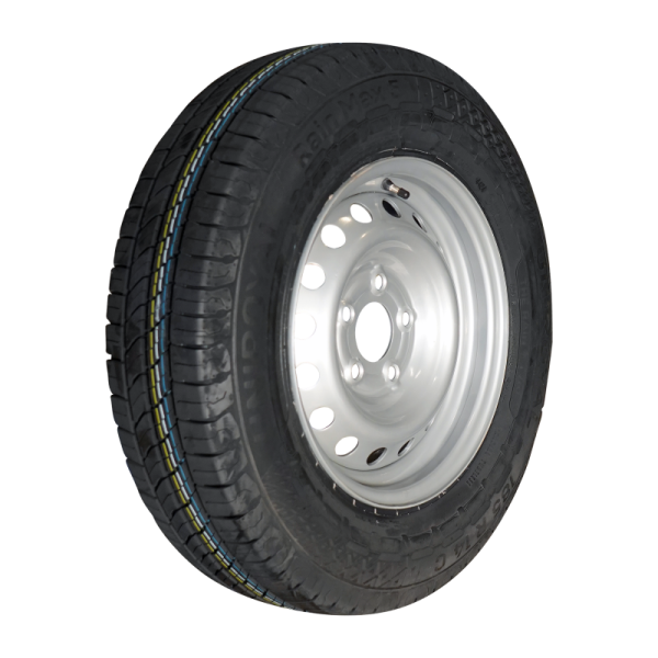 pneu + roue 185 R14C Rain Max 5 5½Jx14H2 ET30 66,5/112/5 métal gris