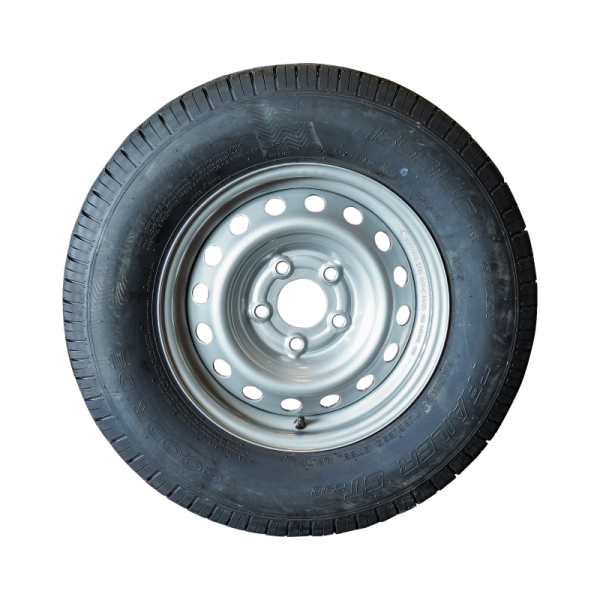 pneu + roue 185R14C ST290 M+S 5½Jx14H2 ET30 66,5/112/5 104/102 N métal gris