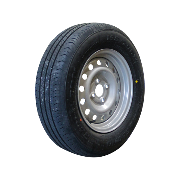 pneu + roue 195/70 R14 R701 M+S 5½Jx14H2 ET30 57/100/4 métal gris