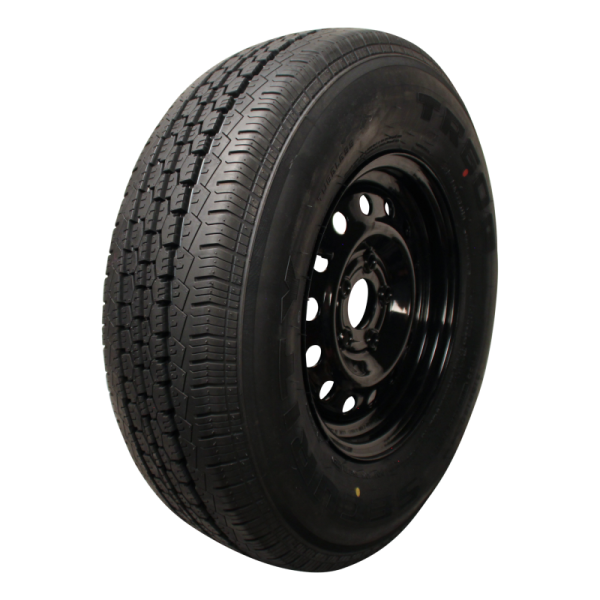 pneu + roue 215 R14C TR-603 M+S 5½Jx14H2 ET30 66,5/112/5 métal noir