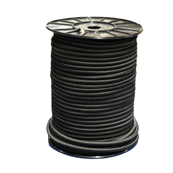 Cable élastique noir Ø8