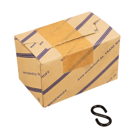 crochet en forme de S 45mm noir