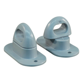 espagnolette plastique pour œillet 42x22mm gris de sécurité RAL 7004