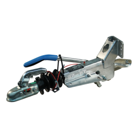 timon à inertie KF20-A mécanique , tête d'attelage support de roue jockey soudé