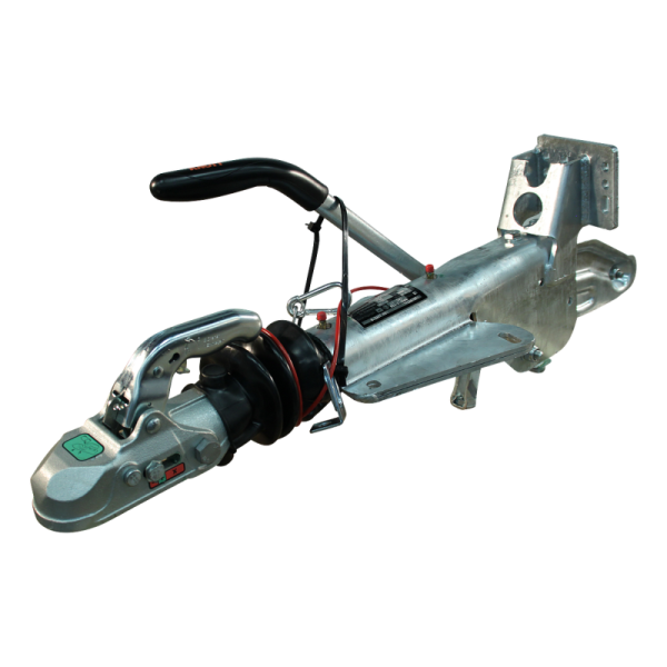 timon à inertie KF30-E mécanique , tête d'attelage support de roue jockey soudé