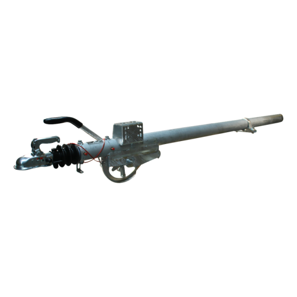 timon à inertie KR20-A5 mécanique , tête d'attelage support de roue jockey soudé 2500mm