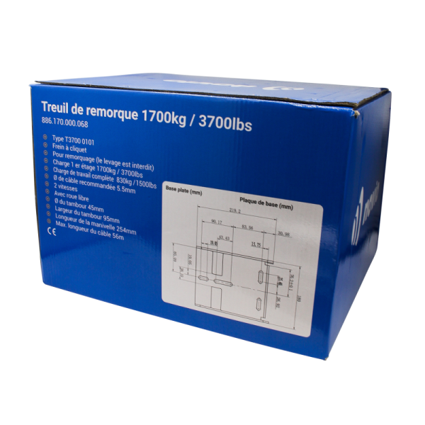 Treuil T3700 1700/830kg