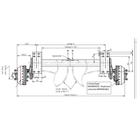 VGB15-MV 1500kg 1800mm 25° y compris amortisseur de chocs de support