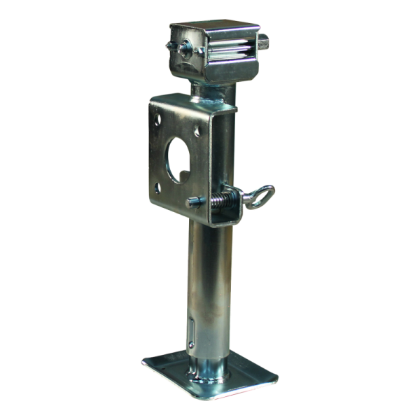 Pied béquille basculante LF Ø51mm 900kg zingué avec raccord à bride, avec hexagone SW19