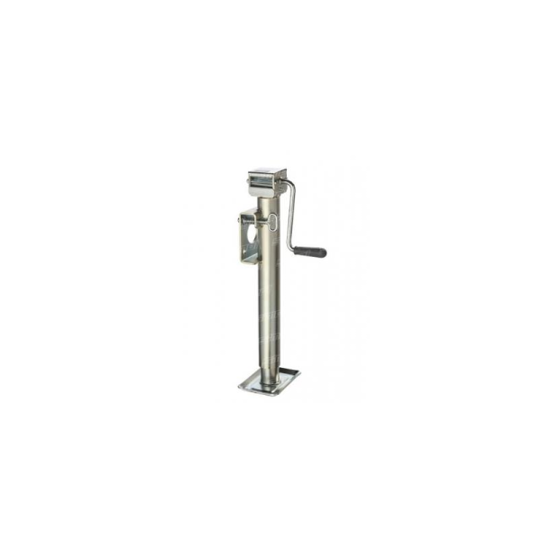 Pied béquille basculante LF Ø57mm 1300kg zingué 370mm 560mm