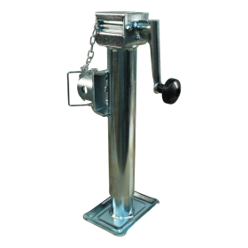 Pied béquille basculante LR Ø57mm 1300kg zingué fixation par tube