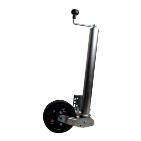 roue jockey escamotable Ø60mm 200x54mm jante en acier revêtement en poudre (noir)