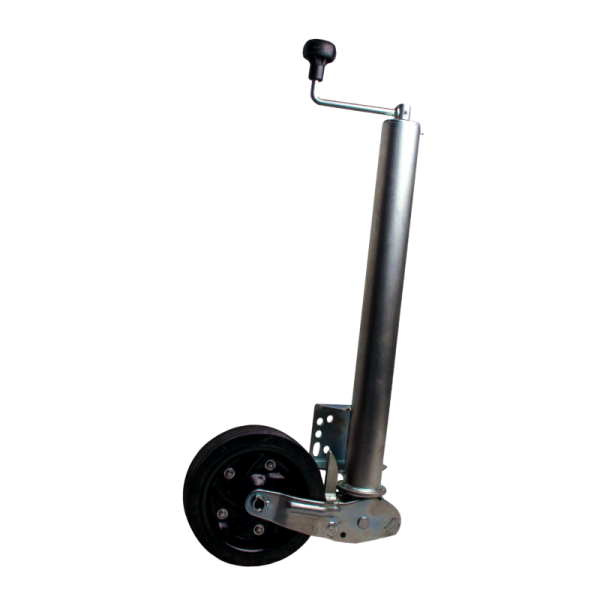 roue jockey escamotable Ø60mm 200x54mm jante en acier revêtement en poudre (noir)