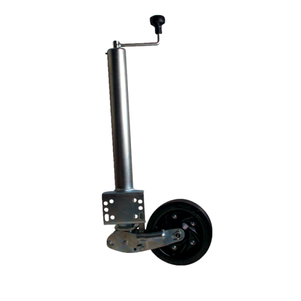 roue jockey escamotable Ø60mm 200x54mm jante en acier revêtement en poudre (noir)