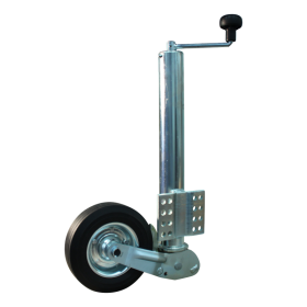 roue jockey escamotable Ø60mm 200x60mm jante en acier