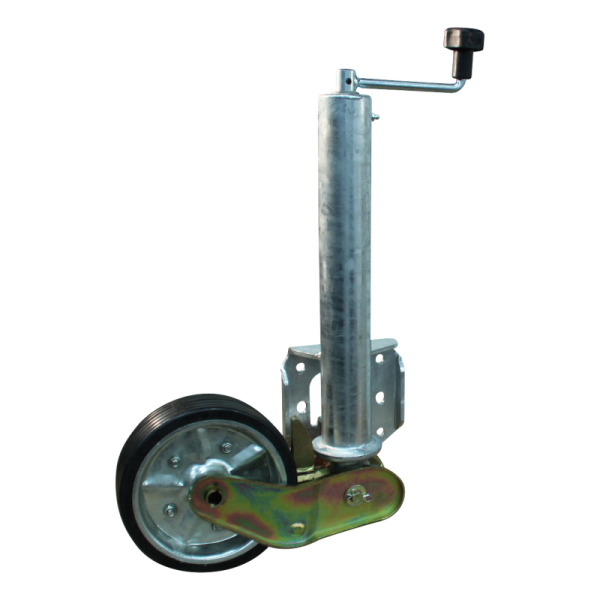 roue jockey escamotable Ø60mm 200x60mm jante en acier