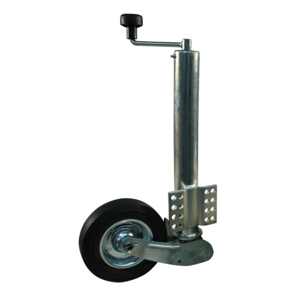 roue jockey escamotable Ø60mm Ø200x60mm galvanisé