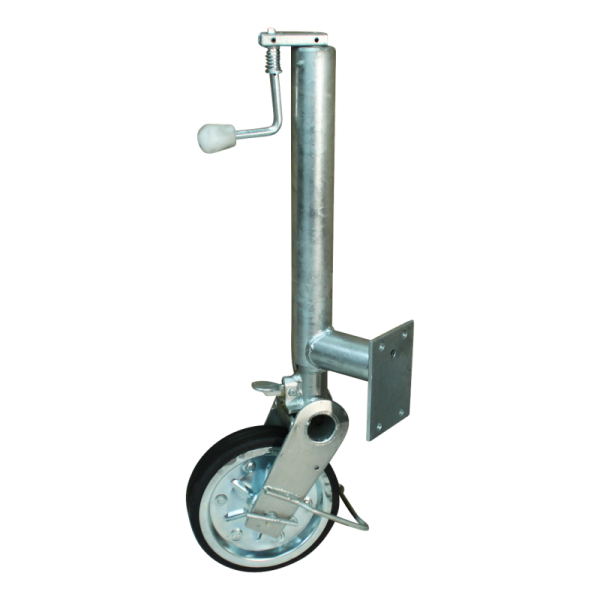 roue jockey escamotable Ø70mm 280x65mm jante en acier