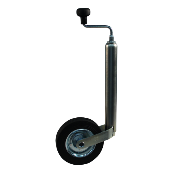 Roue jockey Ø48mm 200x50mm roue acier + Sabot de denver pour roue jockey peut être vissée Ø48mm zingué