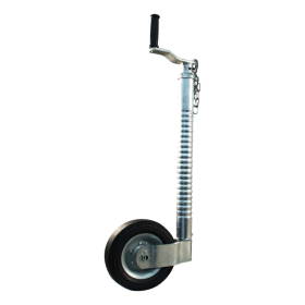 roue jockey renforcée à gorges Ø48mm 205x55mm jante en acier