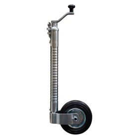 roue jockey renforcée à gorges Ø48mm 205x60mm jante en acier