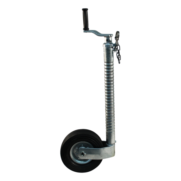 roue jockey renforcée à gorges Ø48mm 220x70mm jante en acier