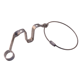 câble de sureté de tête d'attelage partie remorque avec support de fiche pour fiche à 7 broches