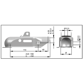 têtes d'attelage KK14-B Ø45mm