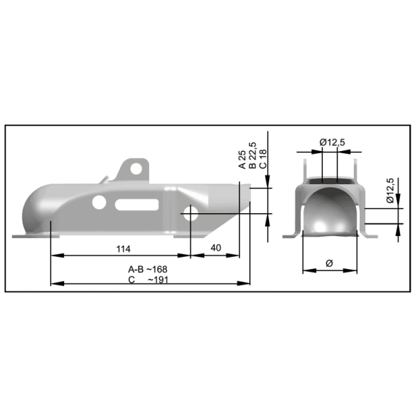 têtes d'attelage KK14-B Ø45mm