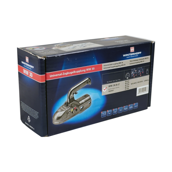 têtes d'attelage WW30 K+Z universel Ø35/40/45/46/50/51mm