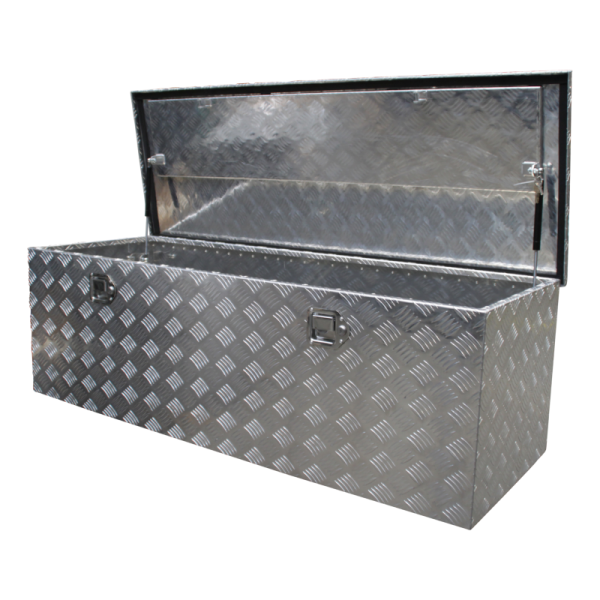caisse à outils aluminium lxbxh 1450x520x460mm serrure de coffre