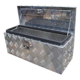 caisse à outils aluminium lxbxh 600x250x250mm serrure de coffre