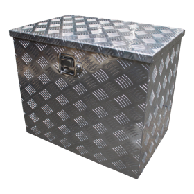 caisse à outils aluminium lxbxh 600x400x500mm serrure de coffre