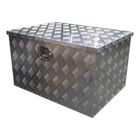 caisse à outils aluminium lxbxh 680x490x400mm serrure de coffre