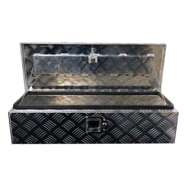 caisse à outils aluminium lxbxh 760x310x190mm serrure de coffre