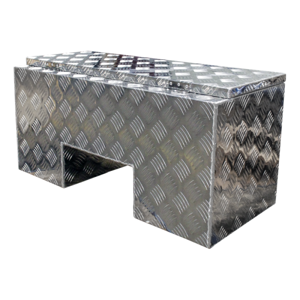 caisse à outils aluminium lxbxh 818x361x400mm serrure de coffre