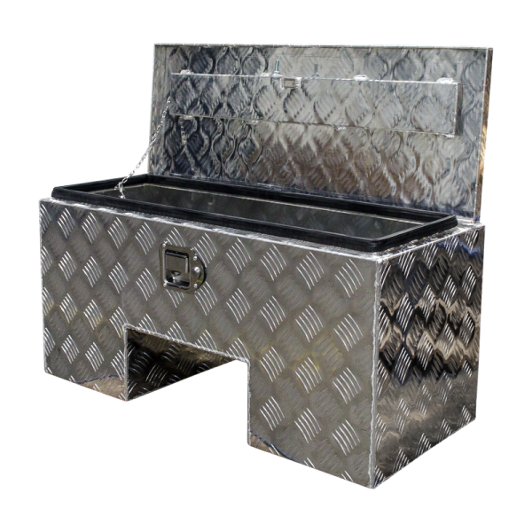 caisse à outils aluminium lxbxh 818x361x400mm serrure de coffre