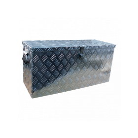 caisse à outils aluminium lxbxh 840x310x400mm fermeture enveloppante avec serrure intégrée