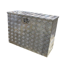 caisse à outils aluminium lxbxh 840x350x620mm serrure de coffre