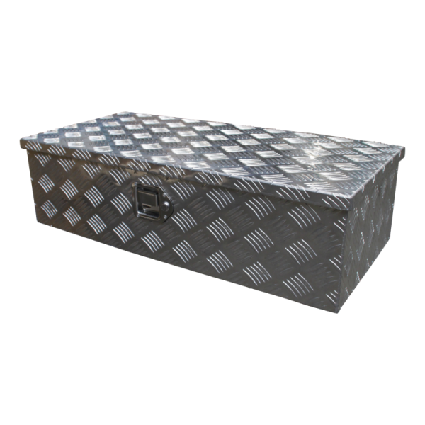 caisse à outils aluminium lxbxh 850x400x230mm serrure de coffre