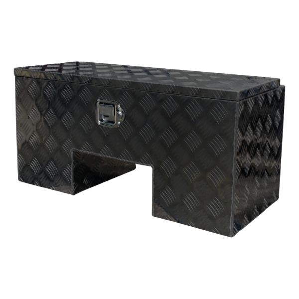 caisse à outils aluminium noir lxbxh 818x361x400mm serrure de coffre