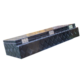 caisse à outils aluminium noir lxbxh 900x380x170mm serrure de coffre